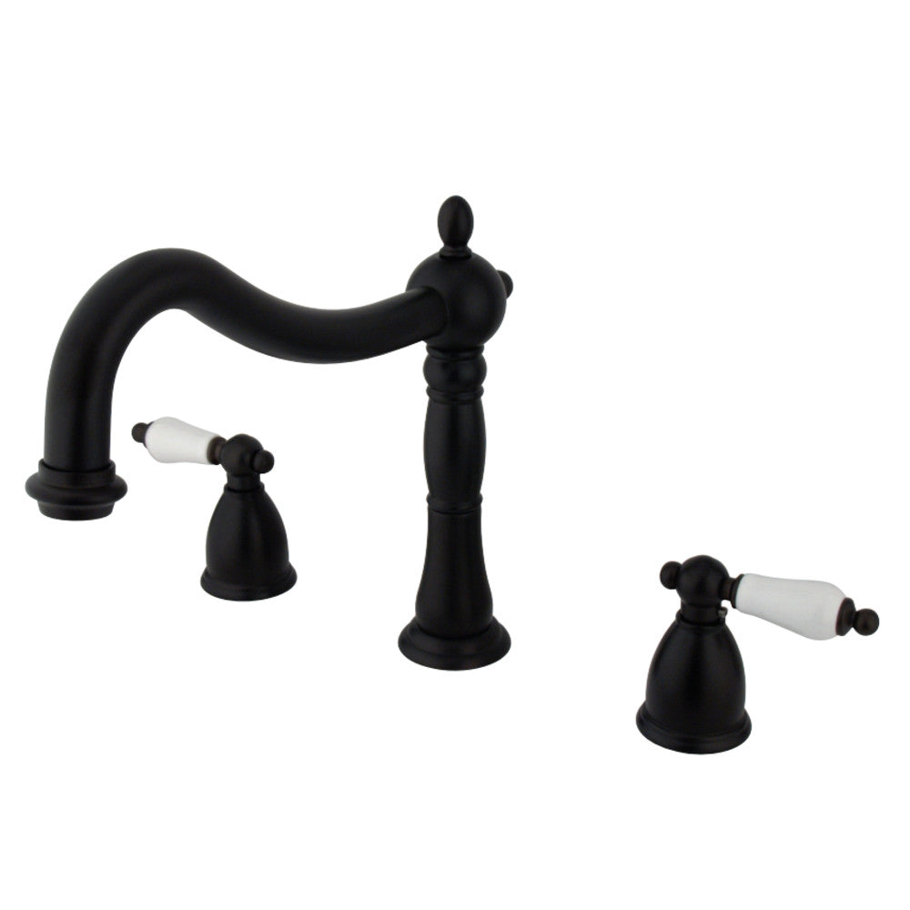 Kingston Brass KS1345PL Heritage Roman Tub Faucet, Oil Rubbed Bronze - BNGBath