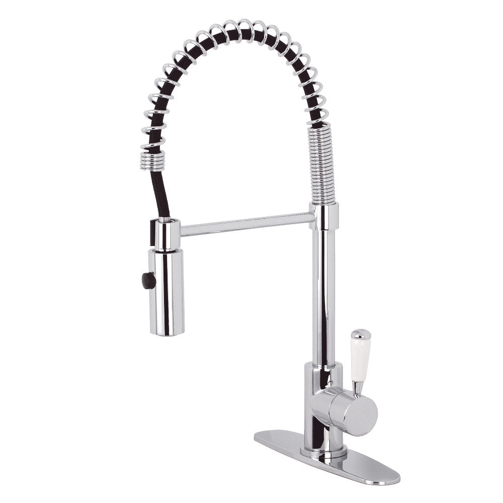 Gourmetier LS8771DPL Paris Single-Handle Pre-Rinse Kitchen Faucet, Polished Chrome - BNGBath