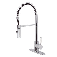 Thumbnail for Gourmetier LS8771DPL Paris Single-Handle Pre-Rinse Kitchen Faucet, Polished Chrome - BNGBath