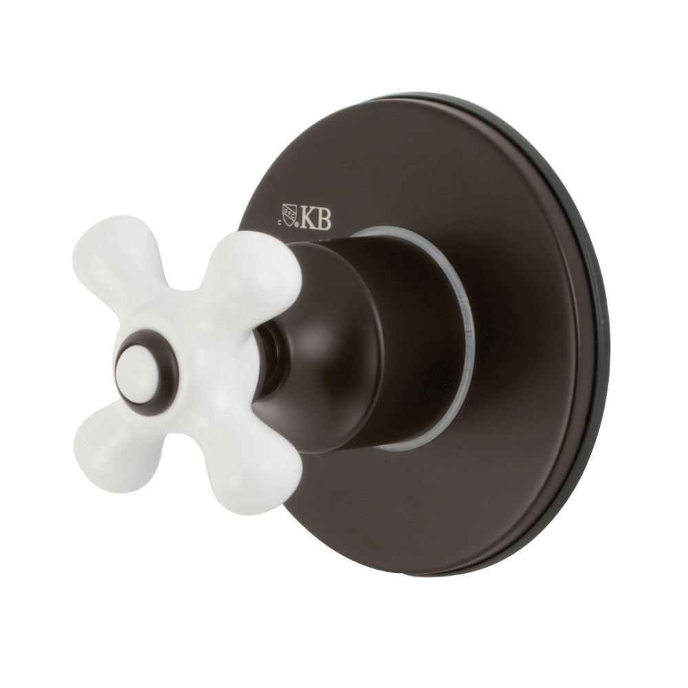 Kingston Brass KS3035PX 3-Way Diverter Valve with Trim Kit, Oil Rubbed Bronze - BNGBath