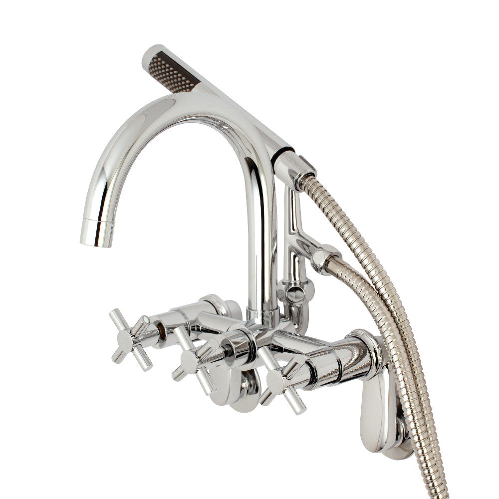 Aqua Vintage AE8151DX Concord 7-Inch Adjustable Wall Mount Tub Faucet, Polished Chrome - BNGBath