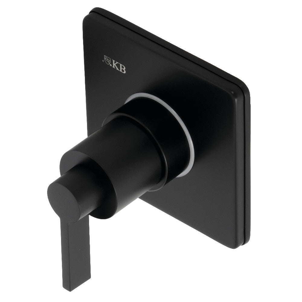 Kingston Brass KS3040NDL NuvoFusion 3-Way Diverter Valve with Trim Kit, Matte Black - BNGBath