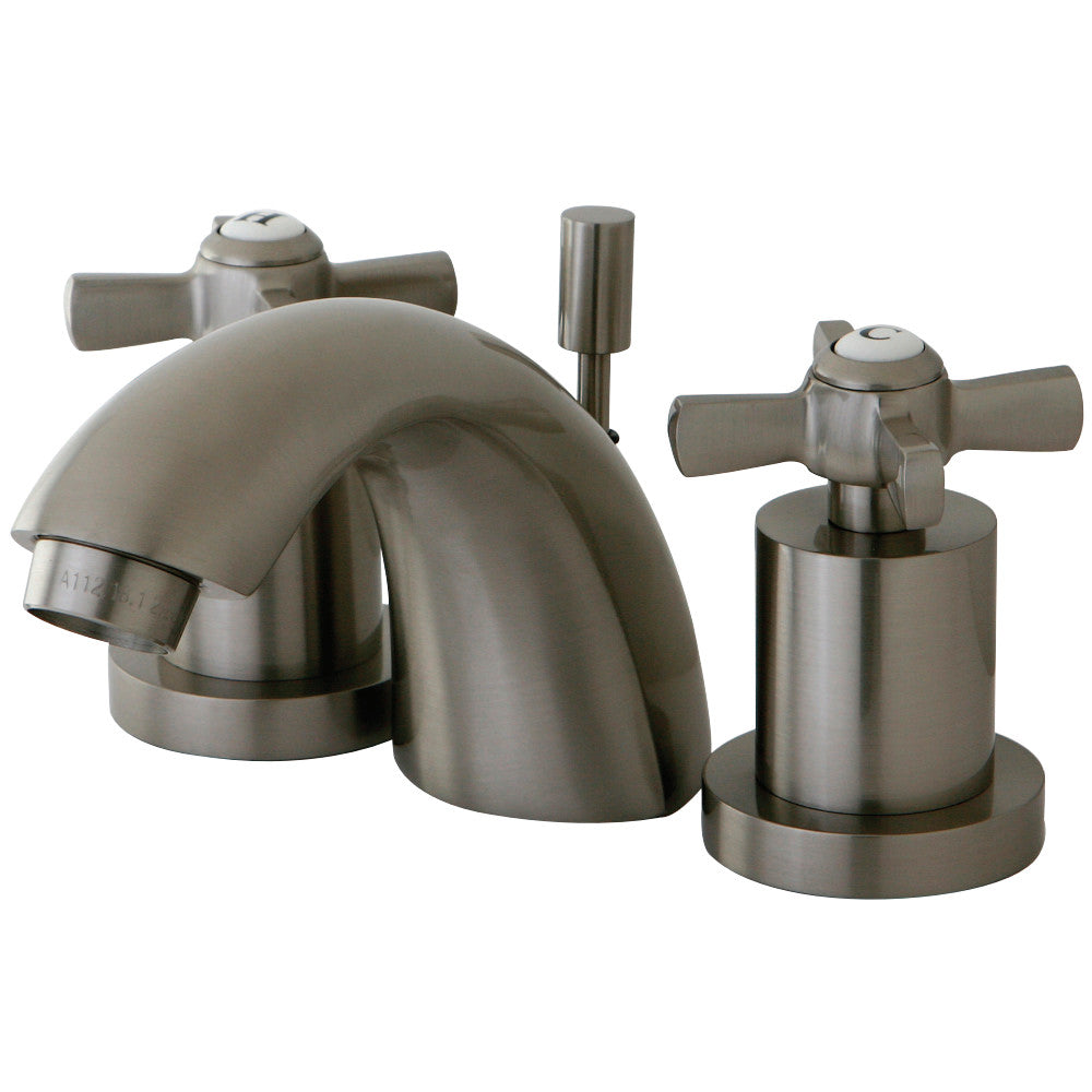 Kingston Brass KS2958ZX Mini-Widespread Bathroom Faucet, Brushed Nickel - BNGBath