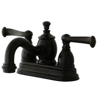 Thumbnail for Kingston Brass KS7105FL 4 in. Centerset Bathroom Faucet, Oil Rubbed Bronze - BNGBath