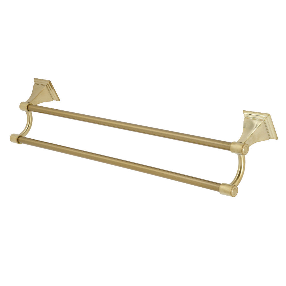 Kingston Brass BAH6123BB Monarch 24-Inch Dual Towel Bar, Brushed Brass - BNGBath