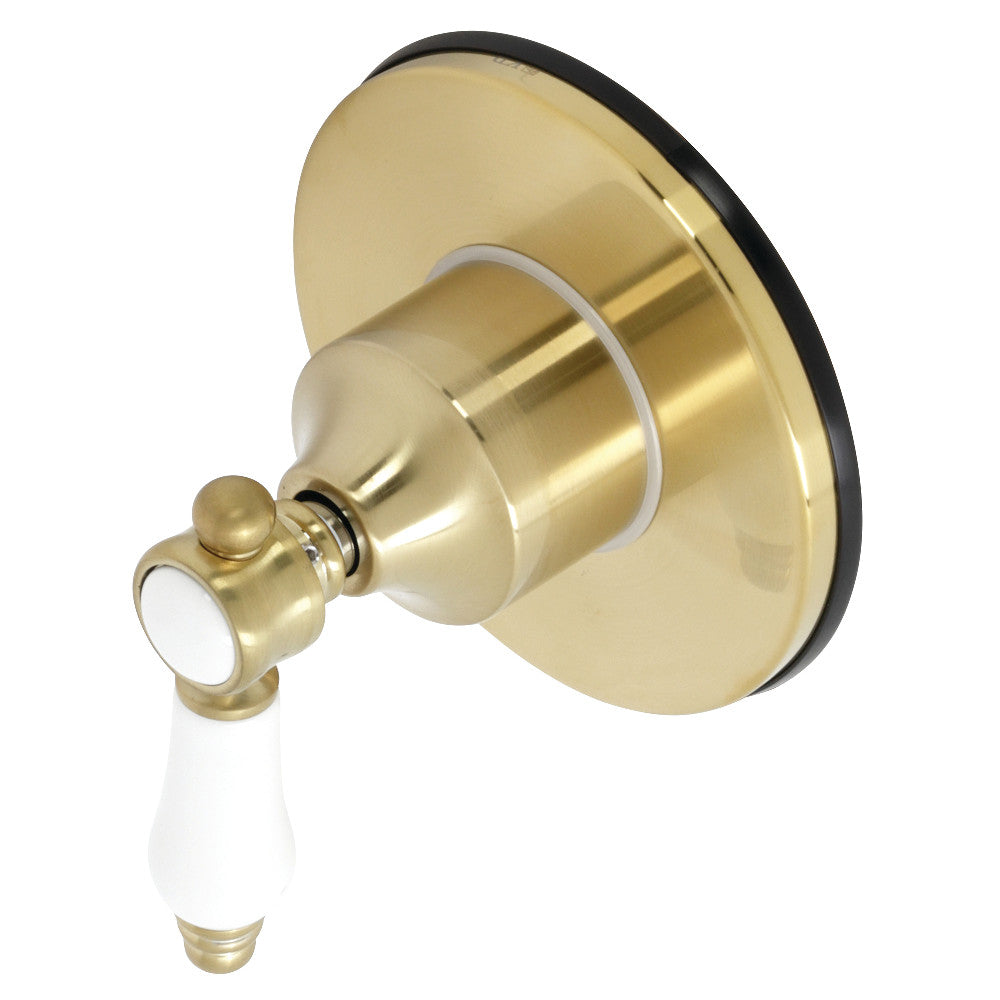 Kingston Brass KS3037BPL Bel-Air 3-Way Diverter Valve with Trim Kit, Brushed Brass - BNGBath