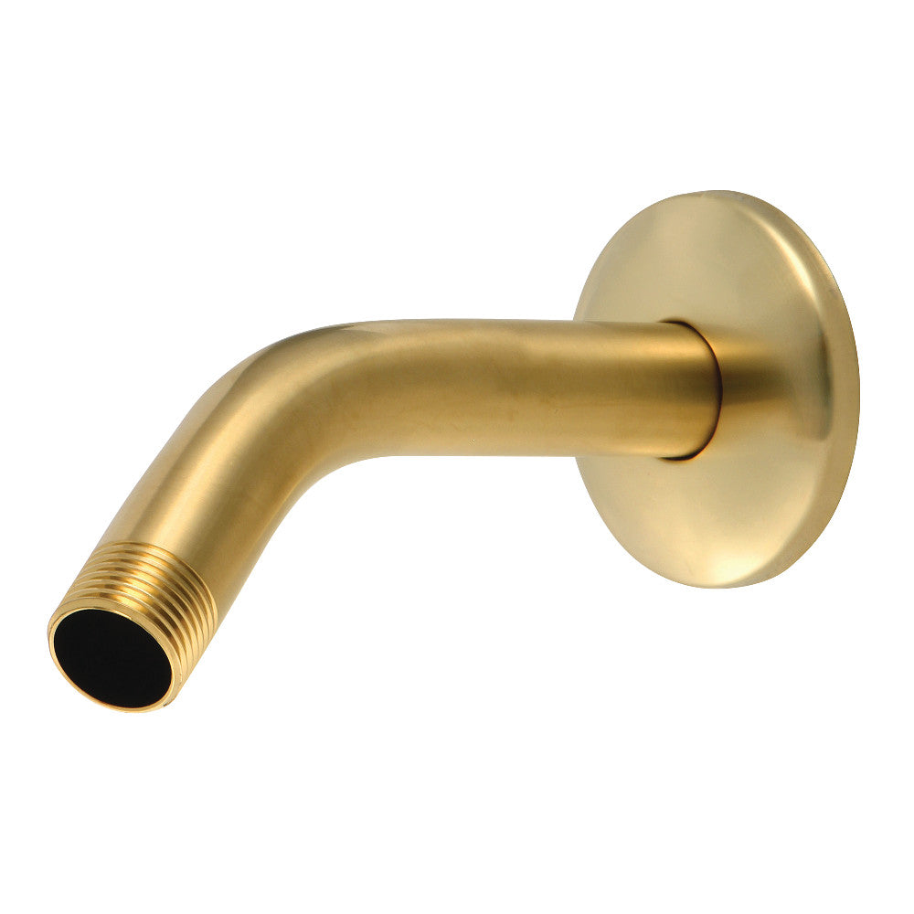 Kingston Brass K150K7SB Trimscape 6" Shower Arm with Flange, Brushed Brass - BNGBath