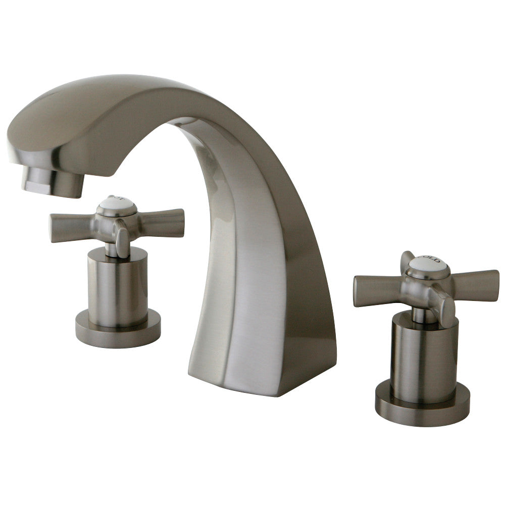 Kingston Brass KS4368ZX Millennium Roman Tub Faucet, Brushed Nickel - BNGBath