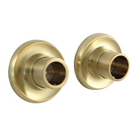 Thumbnail for Kingston Brass SRP317 Edenscape Brass Shower Rod Base, Brushed Brass - BNGBath