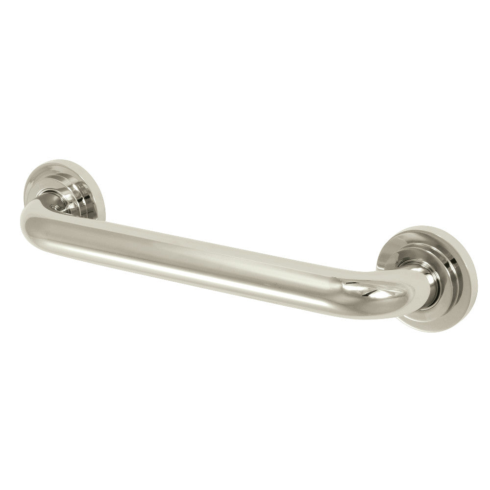 Kingston Brass DR414126 Manhattan 12-Inch Decorative 1-1/4-Inch OD Grab Bar, Polished Nickel - BNGBath