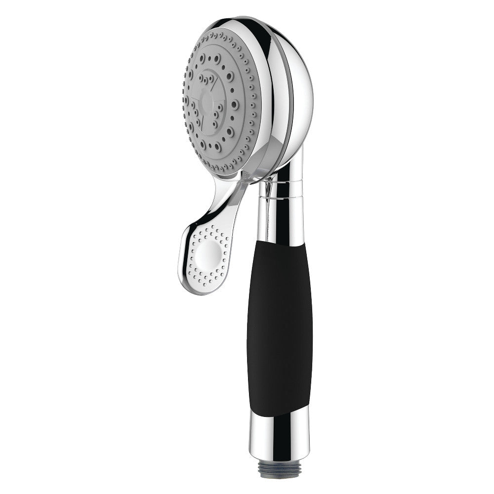 Kingston Brass K511A1 Kaiser 5-Function Hand Shower, Polished Chrome/Black - BNGBath