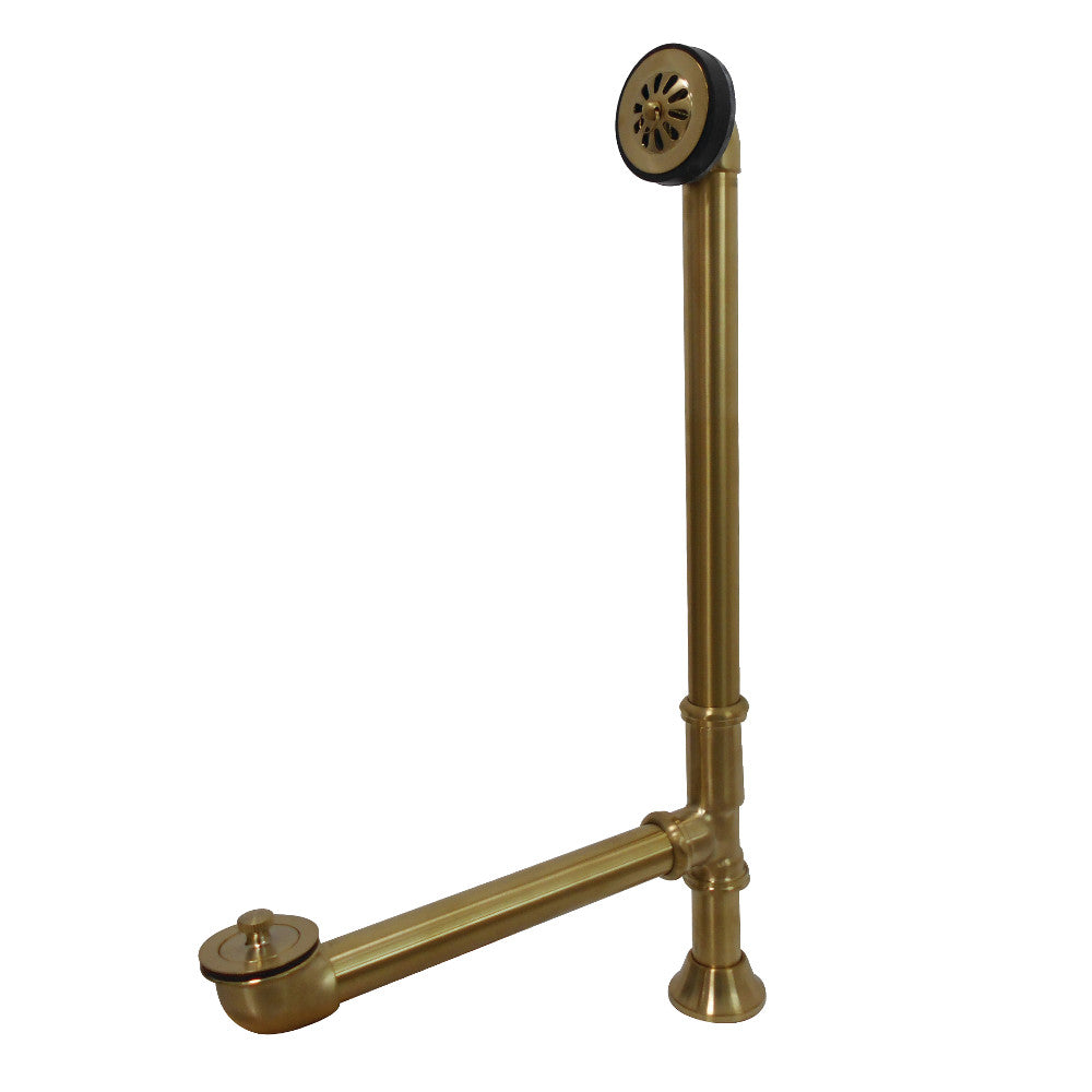 Kingston Brass CC2087 Clawfoot Tub Waste & Overflow Drain, Brushed Brass - BNGBath