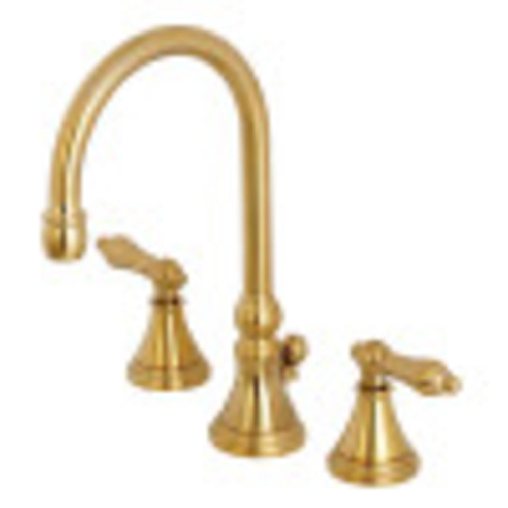 Kingston Brass KS2987AL 8 in. Widespread Bathroom Faucet, Brushed Brass - BNGBath