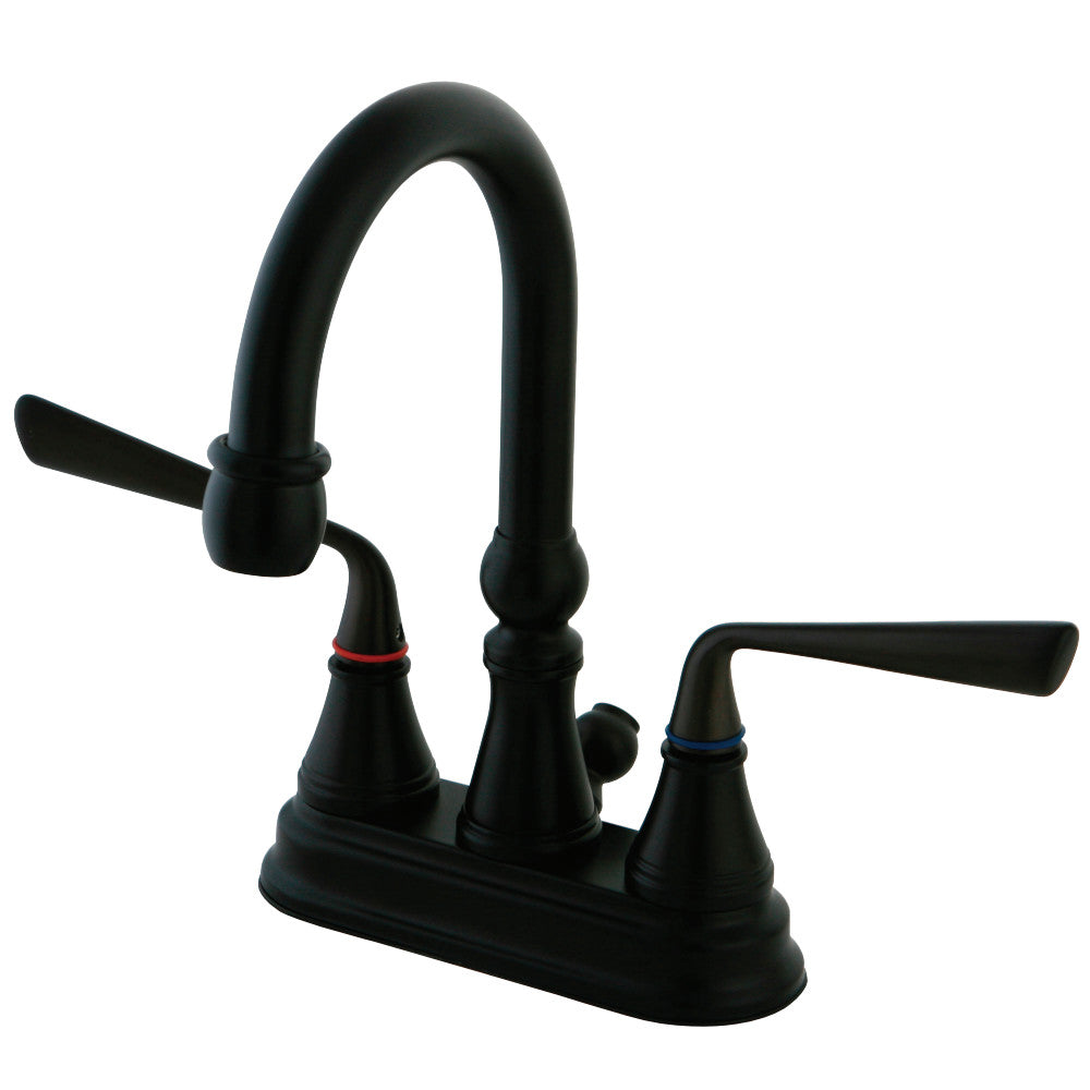 Kingston Brass KS2615ZL 4 in. Centerset Bathroom Faucet, Oil Rubbed Bronze - BNGBath