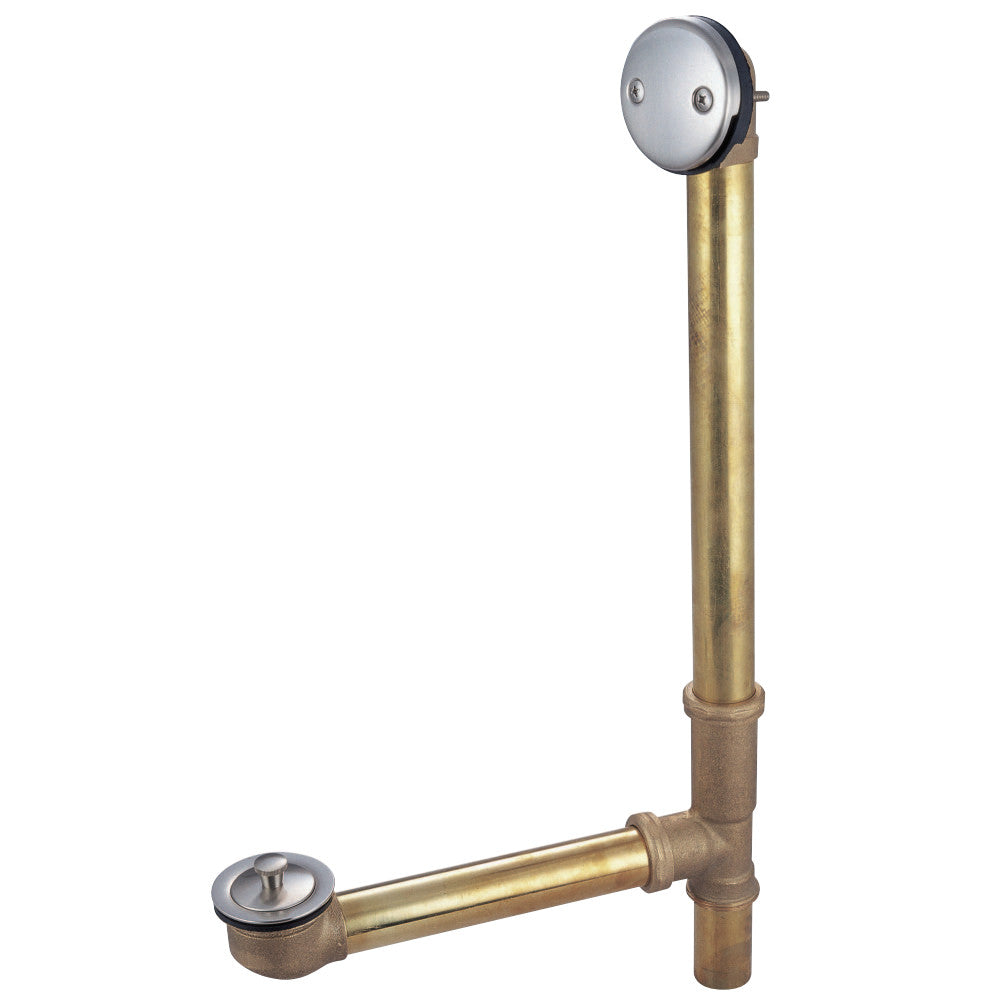 Kingston Brass DLL3168 Bath Tub Drain with Overflow, Brushed Nickel - BNGBath