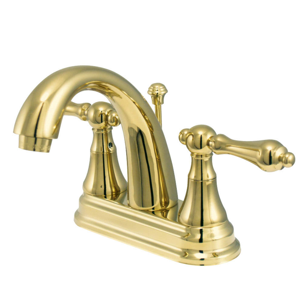 Kingston Brass KS7612AL 4 in. Centerset Bathroom Faucet, Polished Brass - BNGBath