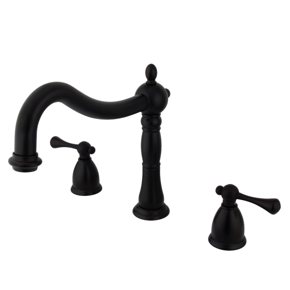 Kingston Brass KS1345BL Heritage Roman Tub Faucet, Oil Rubbed Bronze - BNGBath