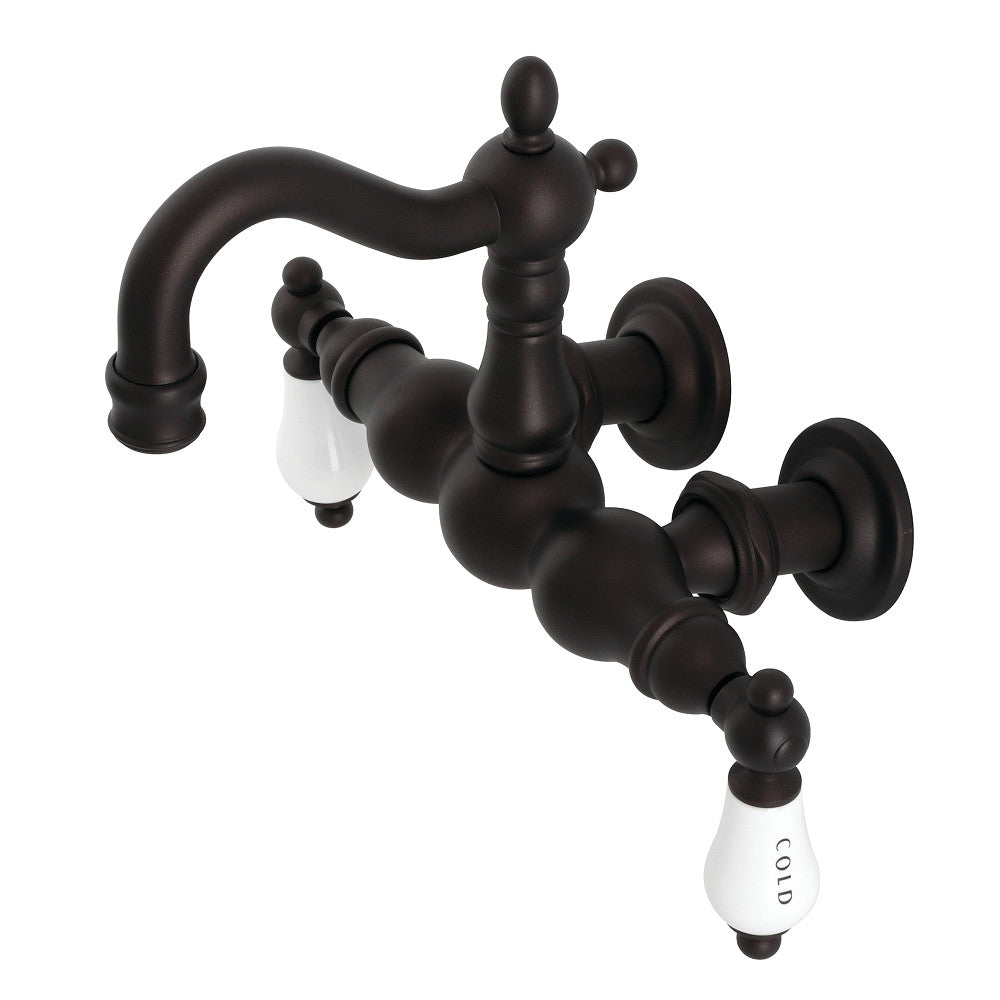 Kingston Brass CA1003T5 Heritage 3-3/8" Tub Wall Mount Clawfoot Tub Faucet, Oil Rubbed Bronze - BNGBath