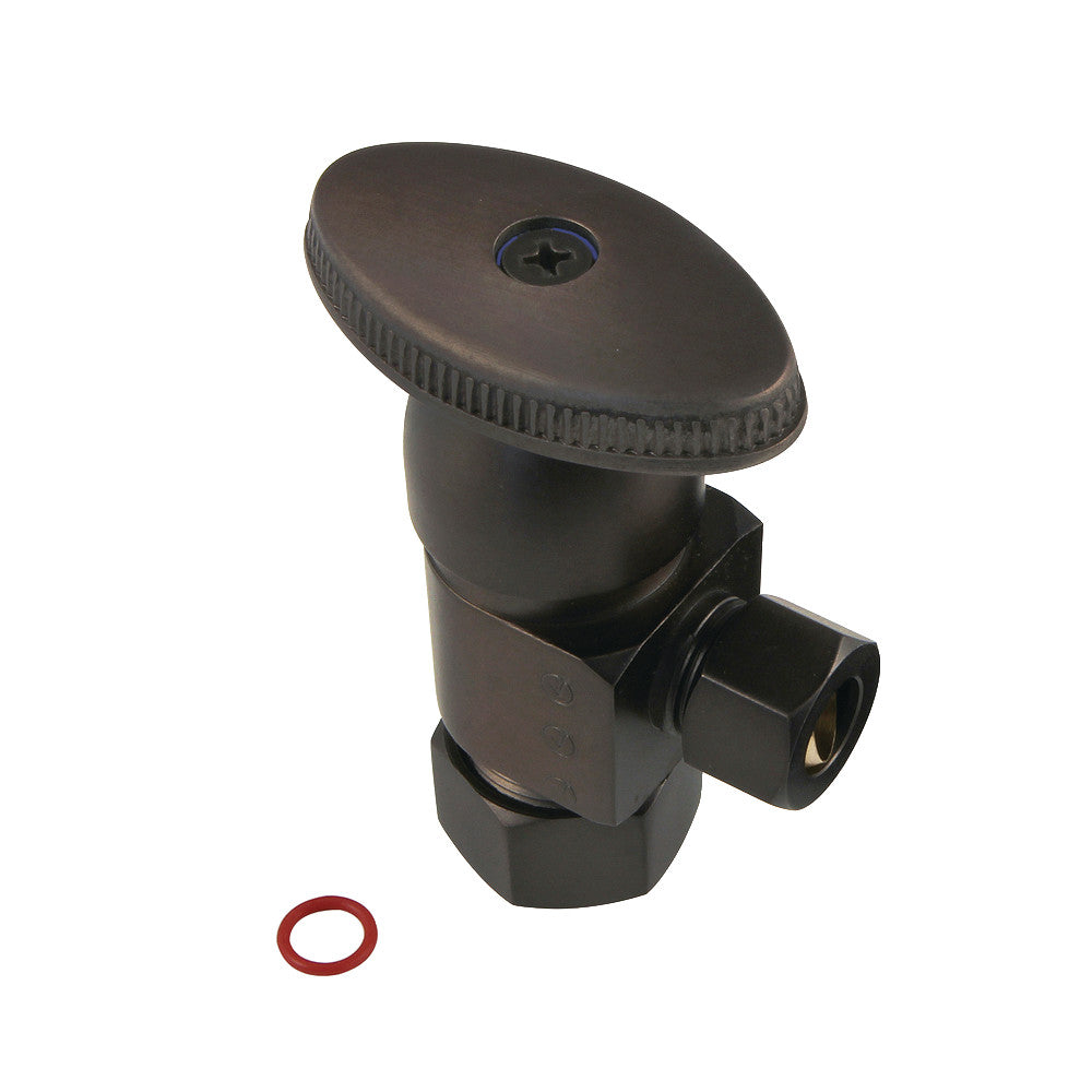 Kingston Brass CD53305VA Americana 5/8"O.D x 3/8" O.D Anti-Seize Deluxe Quarter Turn Ceramic Hardisc Cartridge Angle Stop, Oil Rubbed Bronze - BNGBath