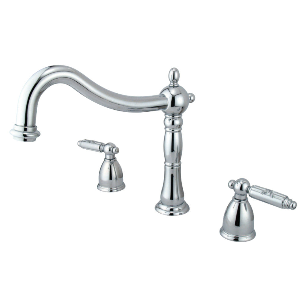 Kingston Brass KS1341GL Heritage Roman Tub Faucet, Polished Chrome - BNGBath