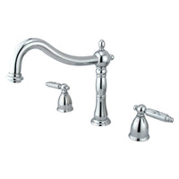 Thumbnail for Kingston Brass KS1341GL Heritage Roman Tub Faucet, Polished Chrome - BNGBath