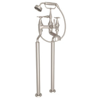 Thumbnail for Perrin & Rowe Deco Exposed Floor Mount Tub Filler with Handshower - BNGBath