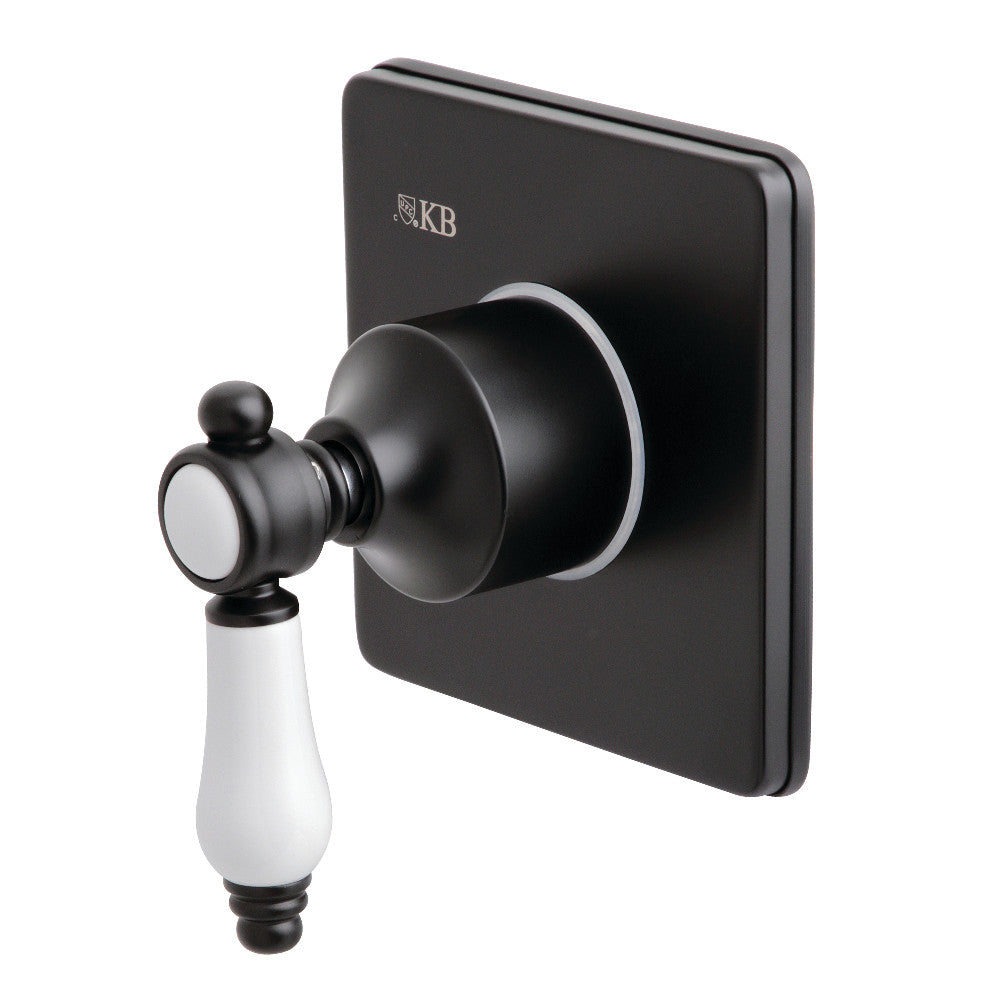 Kingston Brass KS3040BPL Bel-Air 3-Way Diverter Valve with Trim Kit, Matte Black - BNGBath