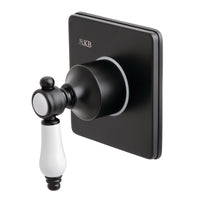 Thumbnail for Kingston Brass KS3040BPL Bel-Air 3-Way Diverter Valve with Trim Kit, Matte Black - BNGBath