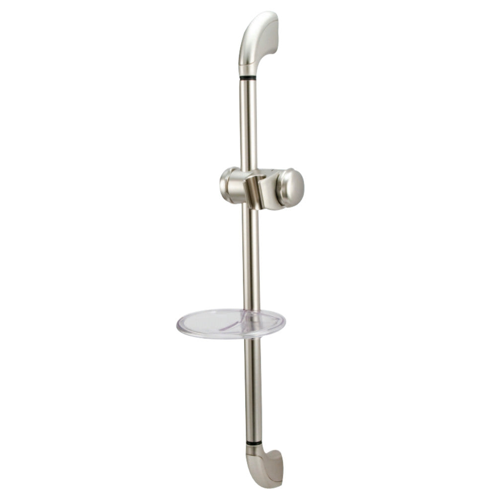 Kingston Brass KSX2528SG Shower Slide Bar with Soap Dish, Brushed Nickel - BNGBath