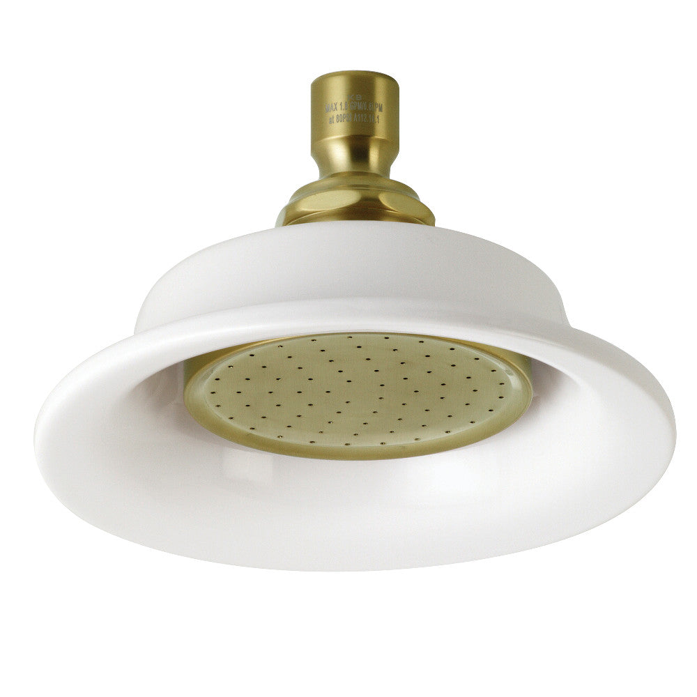 Kingston Brass P60SB Victorian Ceramic Shower Head, Brushed Brass - BNGBath