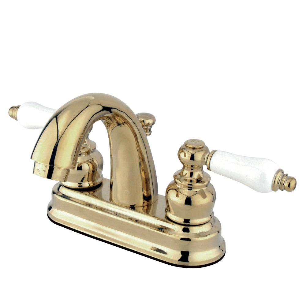 Kingston Brass GKB5612PL 4 in. Centerset Bathroom Faucet, Polished Brass - BNGBath