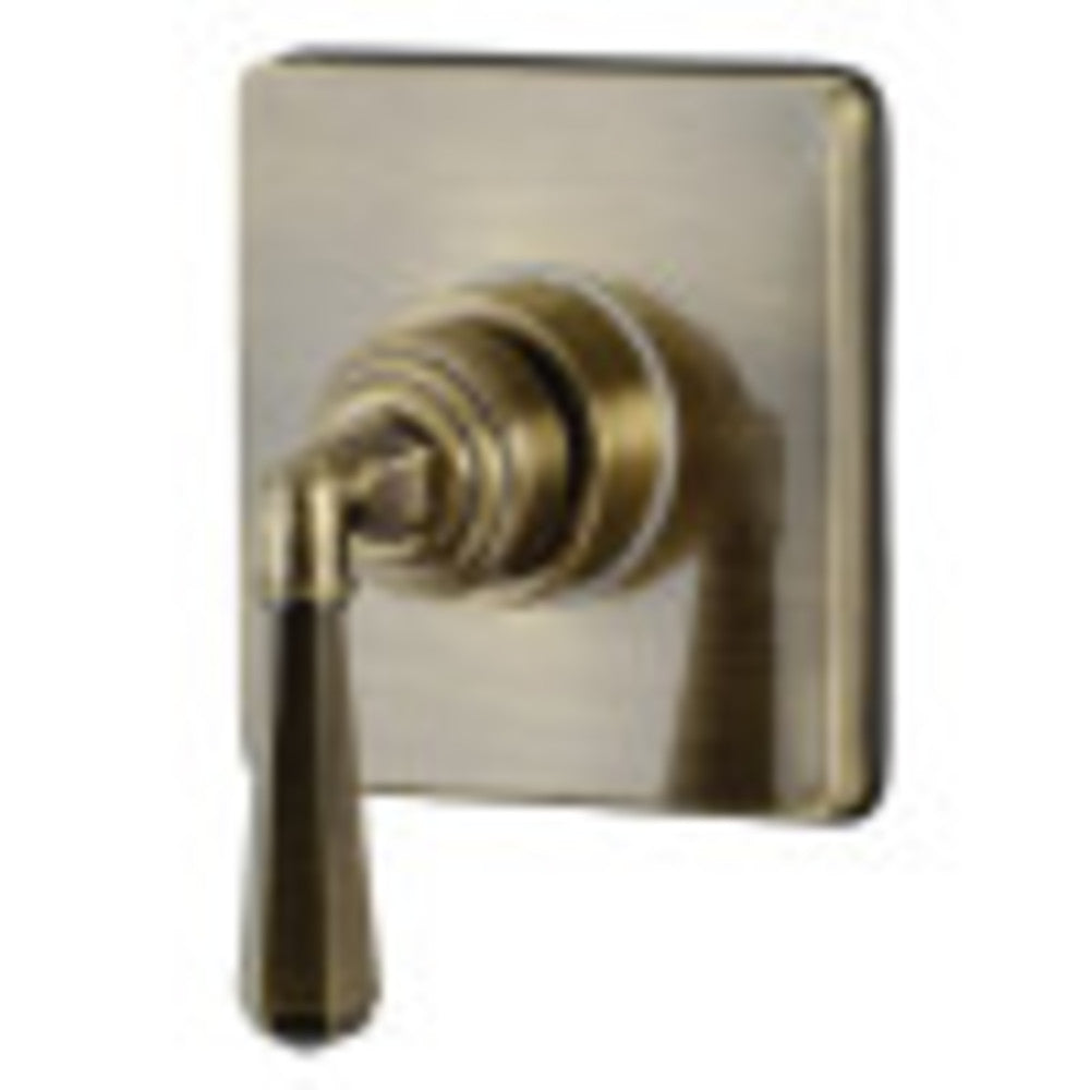 Kingston Brass KS3043HL Metropolitan 3-Way Diverter Valve with Trim Kit, Antique Brass - BNGBath