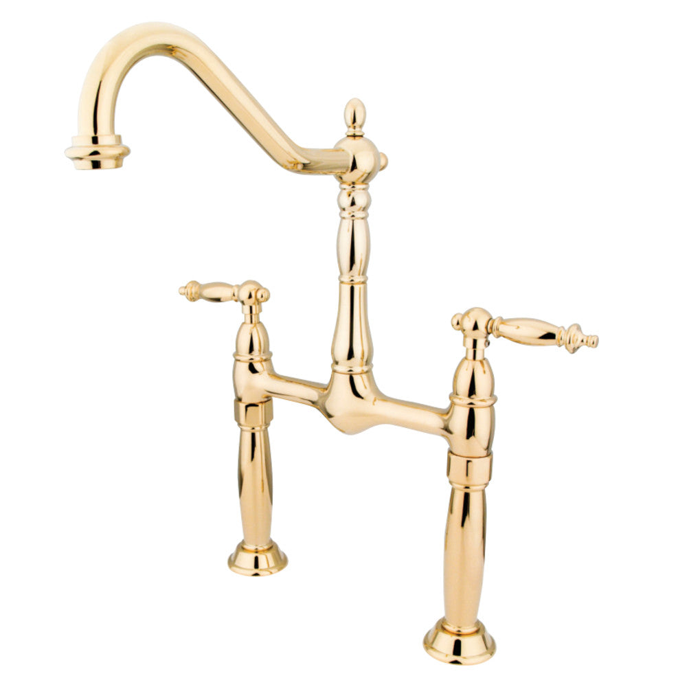 Kingston Brass KS1072TL Vessel Sink Faucet, Polished Brass - BNGBath