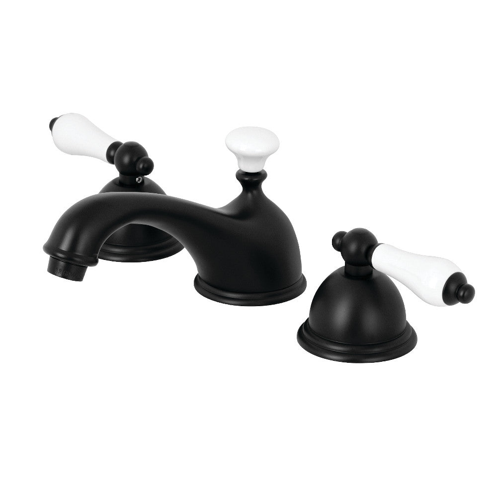 Kingston Brass KS3960PL 8 in. Widespread Bathroom Faucet, Matte Black - BNGBath