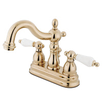 Thumbnail for Kingston Brass KB1602PL Heritage 4 in. Centerset Bathroom Faucet, Polished Brass - BNGBath