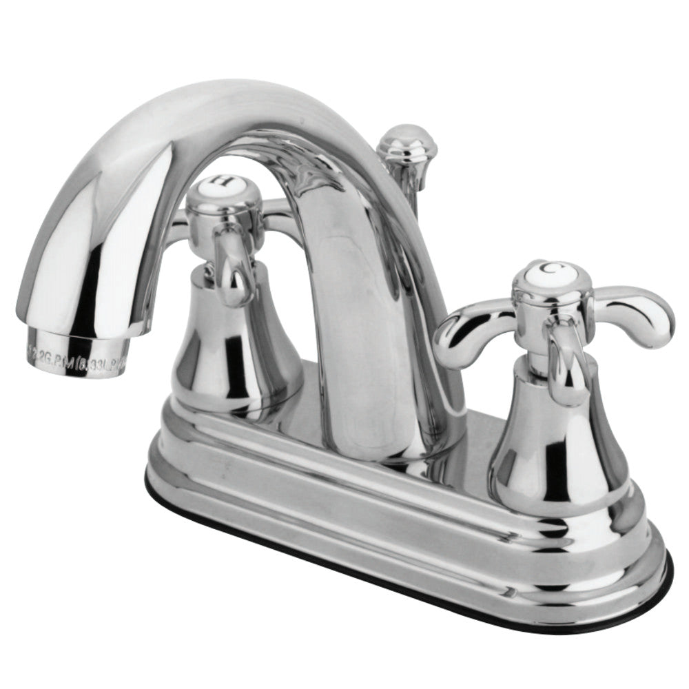 Kingston Brass KS7611TX 4 in. Centerset Bathroom Faucet, Polished Chrome - BNGBath