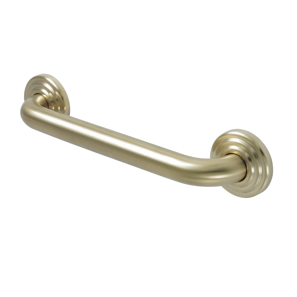 Kingston Brass DR314127 Restoration 12-Inch Decorative 1-1/4-Inch OD Grab Bar, Brushed Brass - BNGBath