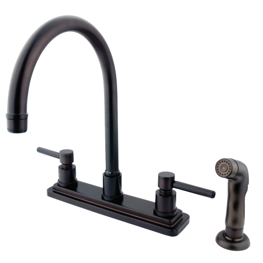 Kingston Brass KS8795DL Concord 8-Inch Centerset Kitchen Faucet, Oil Rubbed Bronze - BNGBath