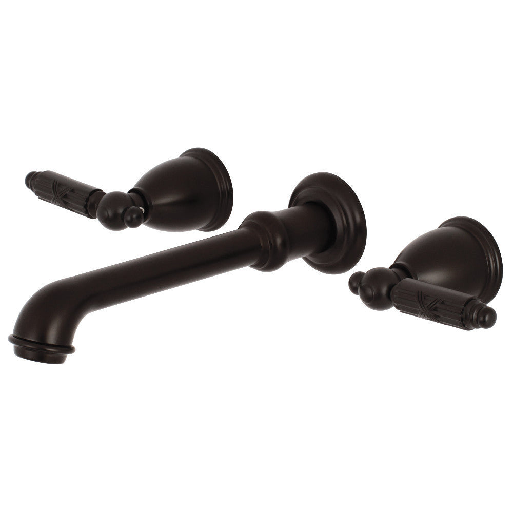 Kingston Brass KS7025GL Georgian 2-Handle Wall Mount Roman Tub Faucet, Oil Rubbed Bronze - BNGBath