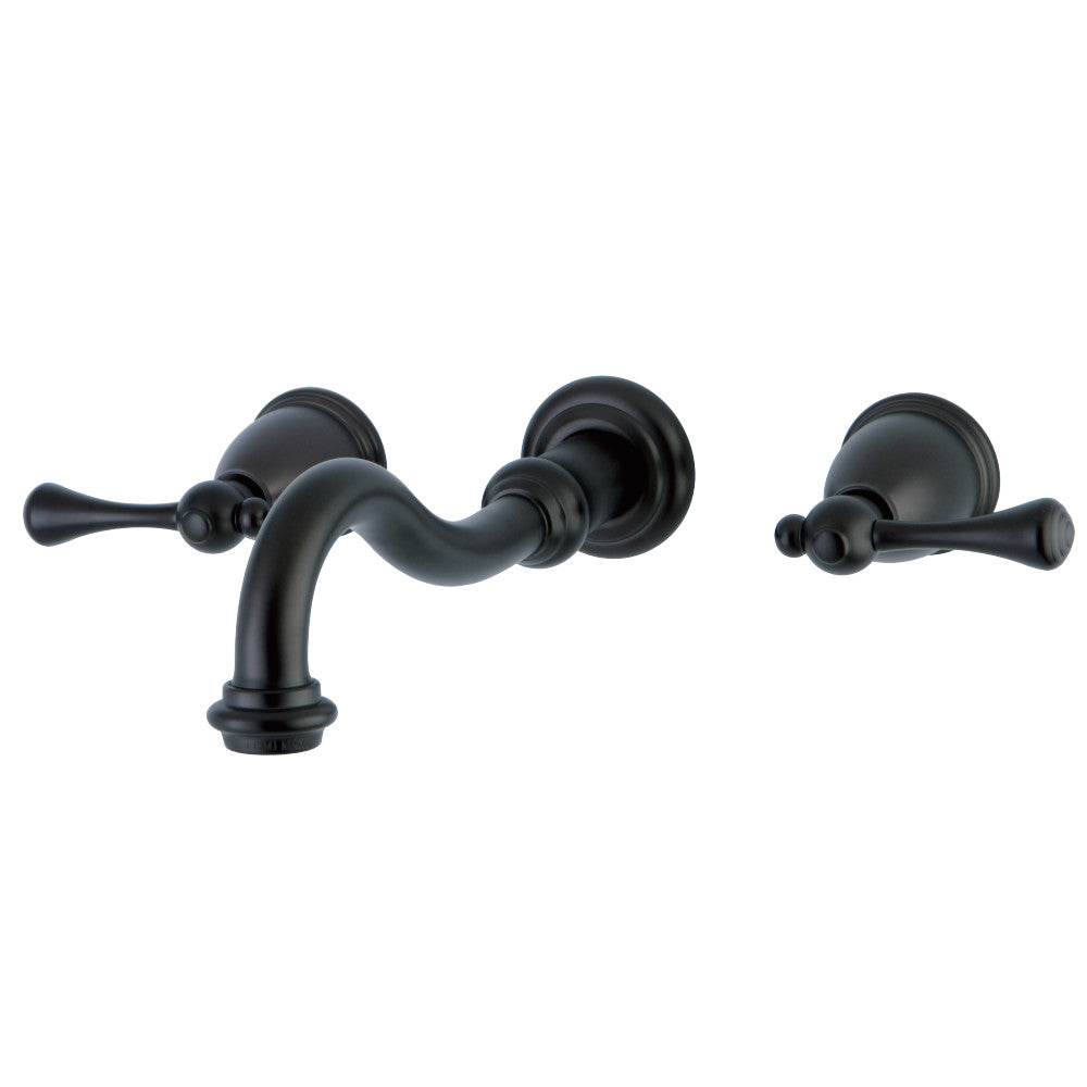 Kingston Brass KS3125BL Wall Mount Bathroom Faucet, Oil Rubbed Bronze - BNGBath