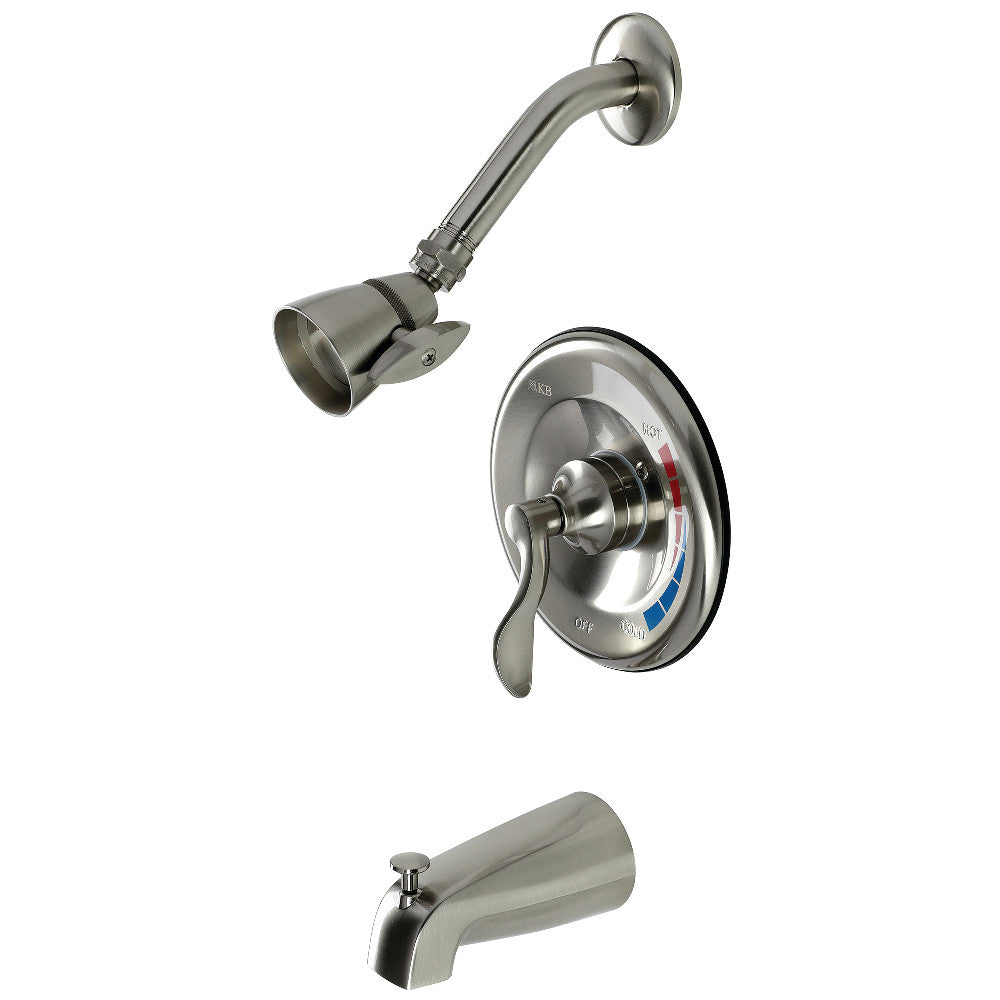 Kingston Brass KB8638DFL Tub and Shower Faucet, Brushed Nickel - BNGBath