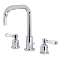 Thumbnail for Kingston Brass FSC8931DPL Paris Widespread Bathroom Faucet with Brass Pop-Up, Polished Chrome - BNGBath