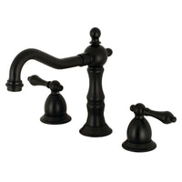 Thumbnail for Kingston Brass KS1970AL 8 in. Widespread Bathroom Faucet, Matte Black - BNGBath