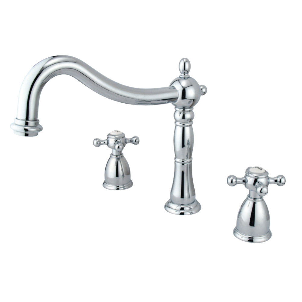 Kingston Brass KS1341BX Heritage Roman Tub Faucet, Polished Chrome - BNGBath