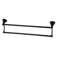 Thumbnail for Kingston Brass BA5563MB Royale 24-Inch Dual Towel Bar, Matte Black - BNGBath