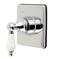 Thumbnail for Kingston Brass KS3041PL 3-Way Diverter Valve with Trim Kit, Polished Chrome - BNGBath