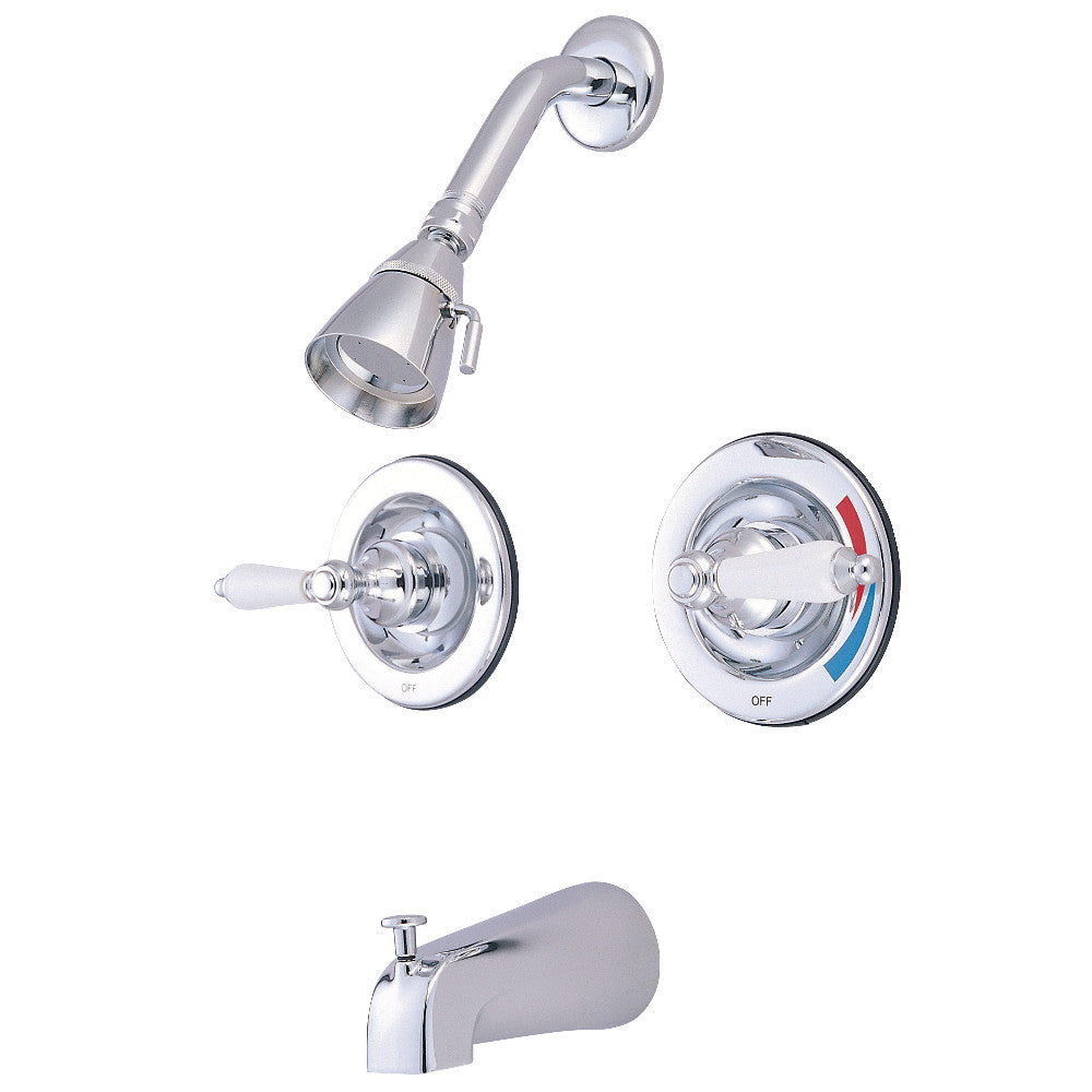 Kingston Brass KB661PL Tub and Shower Faucet, Polished Chrome - BNGBath