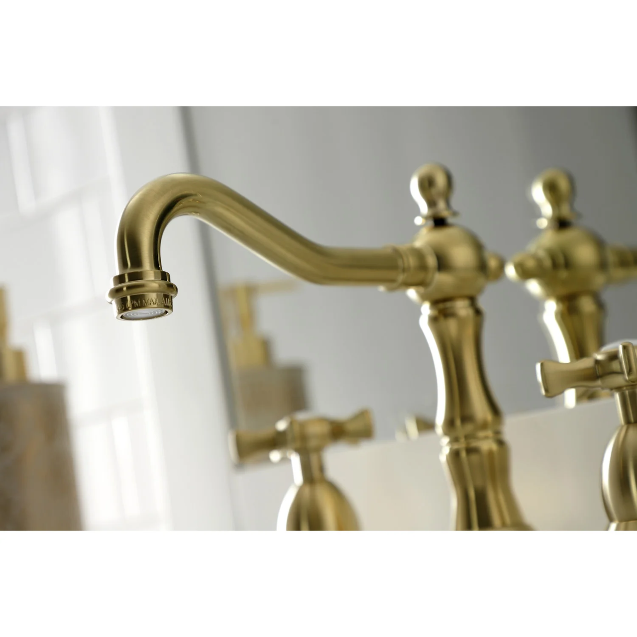 Kingston Brass KS1977NX Hamilton Widespread Bathroom Faucet with Brass Pop-Up - BNGBath