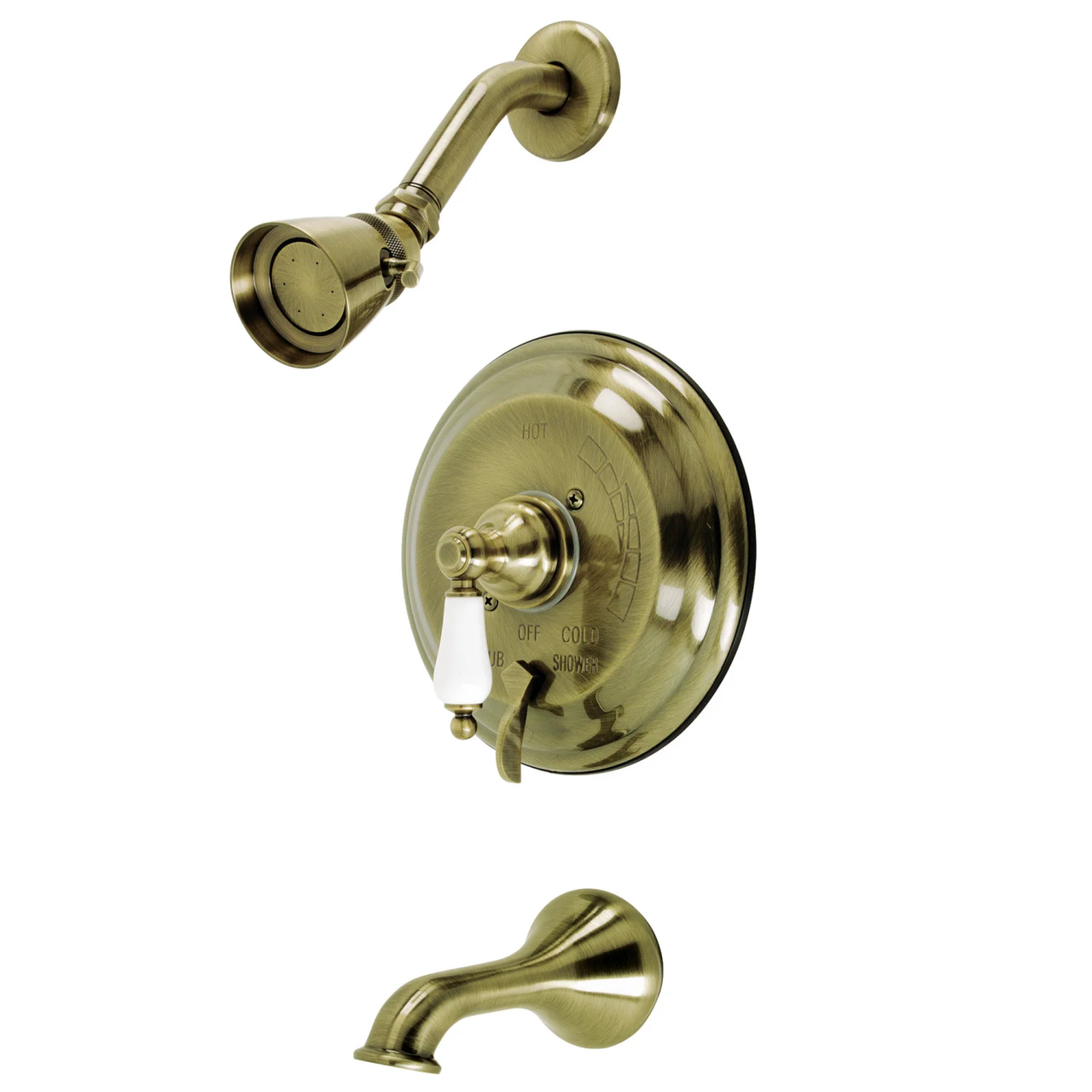 Kingston Brass KB36380PL Restoration Tub & Shower Faucet, - BNGBath