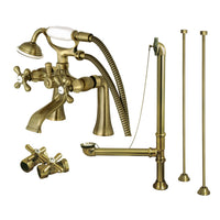 Thumbnail for Kingston Brass CCK268ORB Vintage Deck Mount Clawfoot Tub Faucet Package, - BNGBath